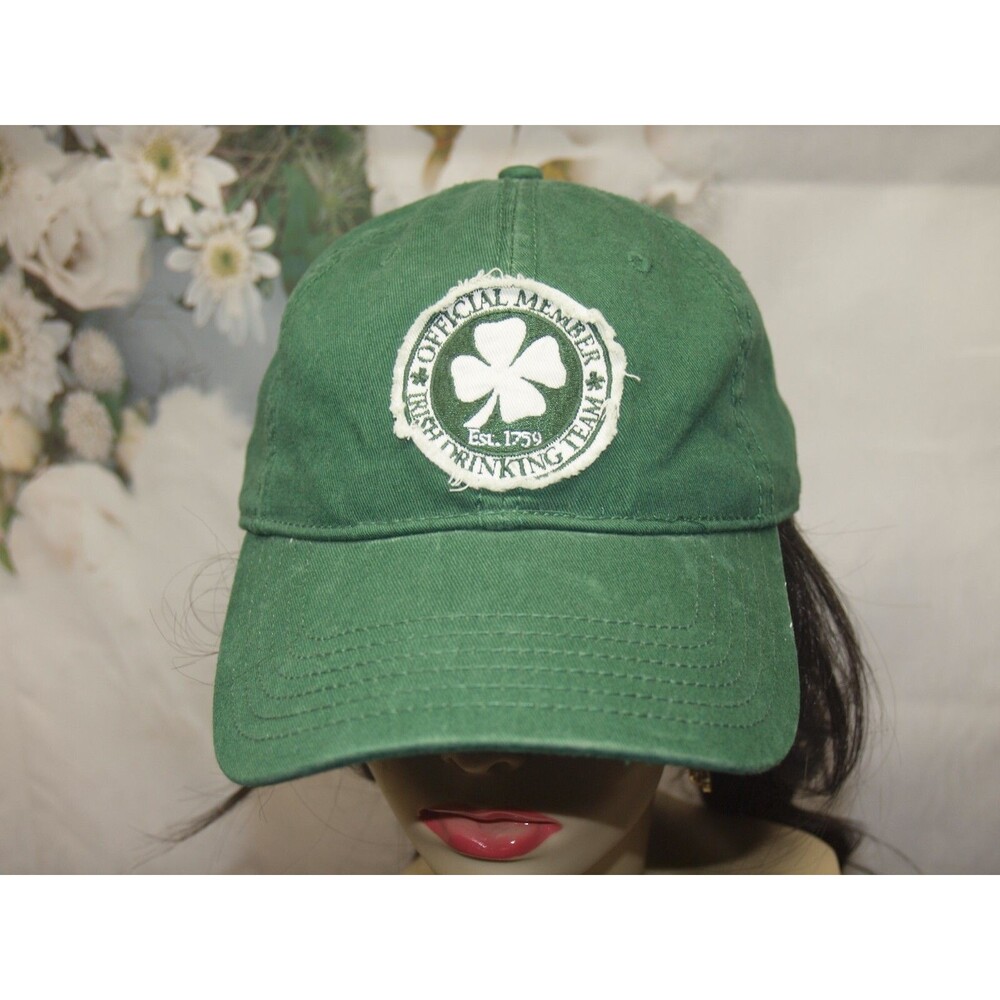 Irish Drinking Team Official Member Adjustable Hat Cap Ireland Shamrock Unisex